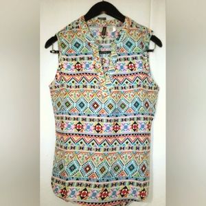 Manhattan blues printed top